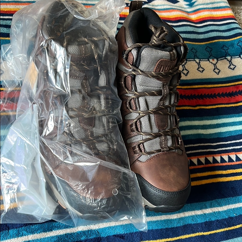 Duluth Trading Co Brown and Black Boots for Rugged Terrain